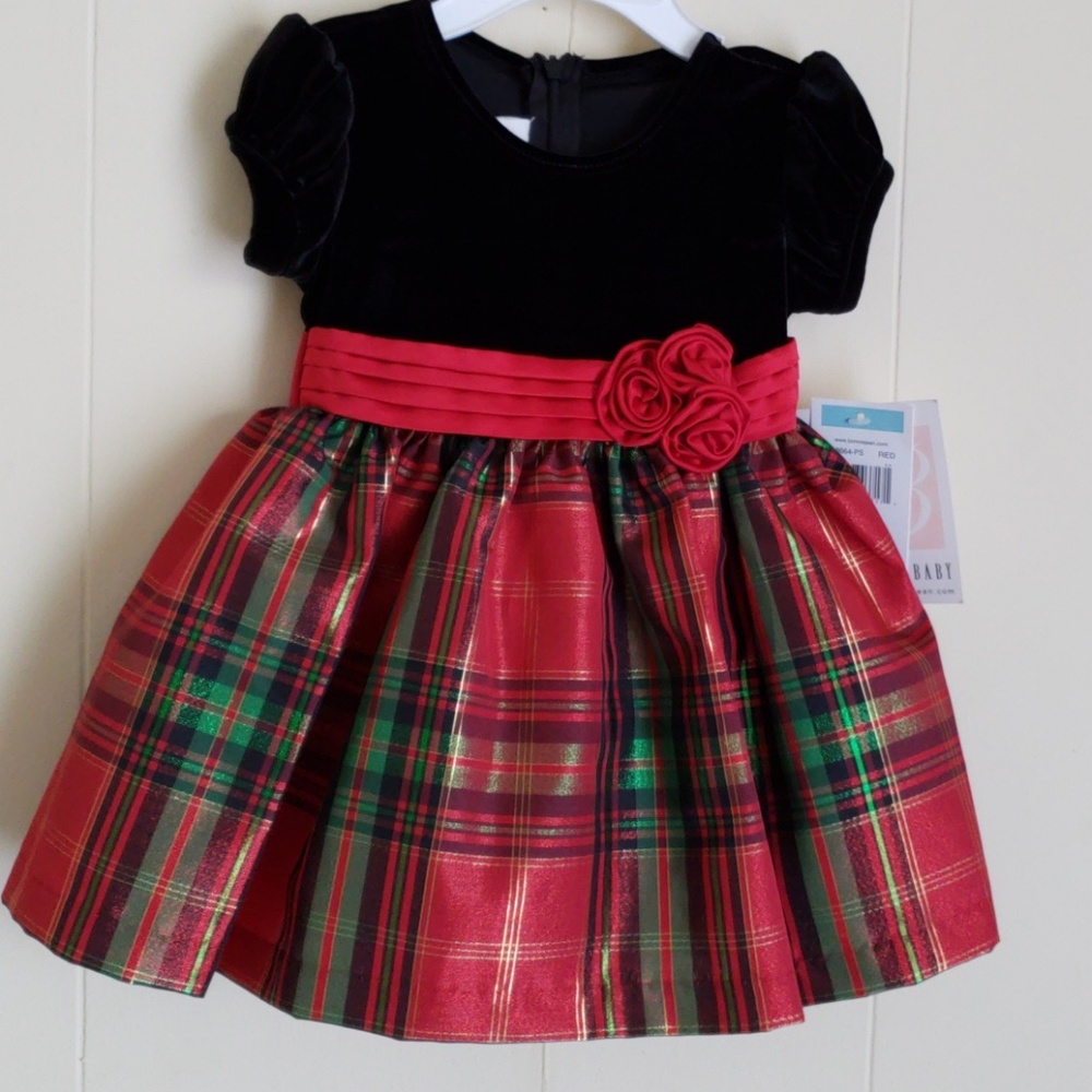 NWT BONNIE JEAN BABY DRESS SIZE 6-9MONTHS